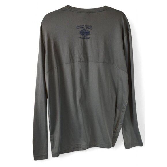 Harley-Davidson Cool Springs Franklin TN Gray Long Sleeve Shirt Men’s Size XL - Picture 2 of 4